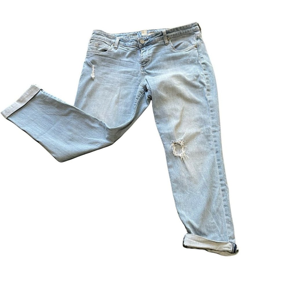 Kut From Kloth Katy Boyfriend Jeans Size 14 Ripped